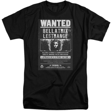Harry Potter Wanted Bellatrix Men's Tall Fit T-Shirt Men's Tall Fit T-Shirt Harry Potter   