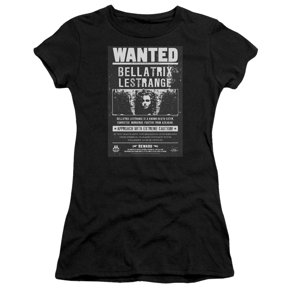 Harry Potter Wanted Bellatrix Juniors T-Shirt Juniors T-Shirt Harry Potter   