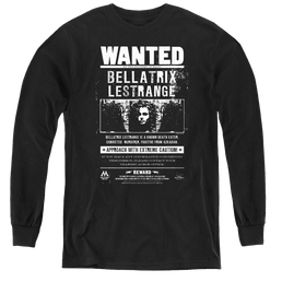 Harry Potter Wanted Bellatrix - Youth Long Sleeve T-Shirt Youth Long Sleeve T-Shirt Harry Potter   