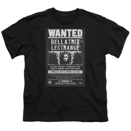Harry Potter Wanted Bellatrix - Youth T-Shirt Youth T-Shirt (Ages 8-12) Harry Potter   