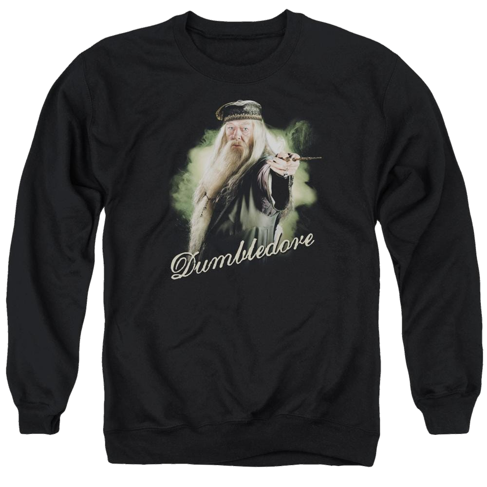 Harry Potter Dumbledore Wand Men's Crewneck Sweatshirt Men's Crewneck Sweatshirt Harry Potter   