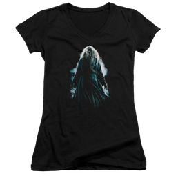 Harry Potter Dumbledore Burst Juniors V-Neck T-Shirt Juniors V-Neck T-Shirt Harry Potter   