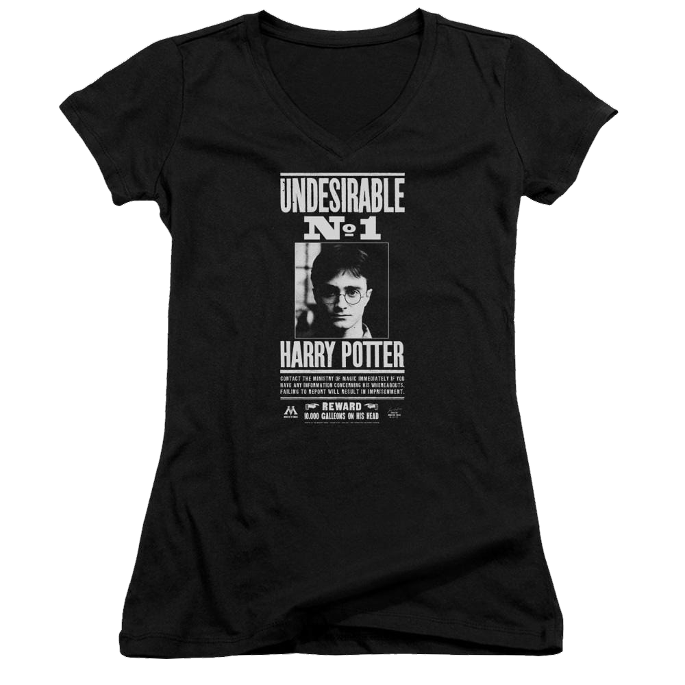 Harry Potter Undesirable No 1 Juniors V-Neck T-Shirt Juniors V-Neck T-Shirt Harry Potter   