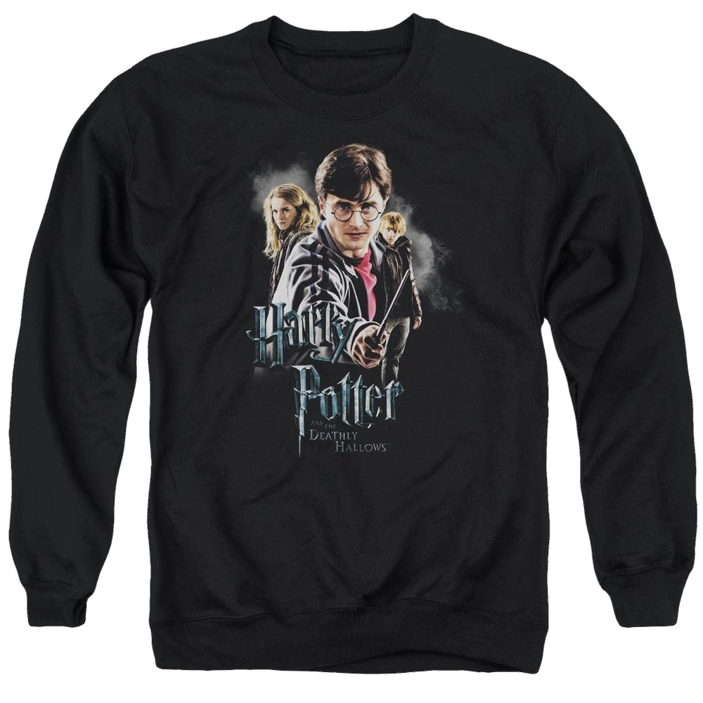 Harry Potter Deathly Hollows Cast Men's Crewneck Sweatshirt Men's Crewneck Sweatshirt Harry Potter   