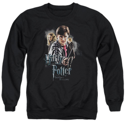 Harry Potter Deathly Hollows Cast Men's Crewneck Sweatshirt Men's Crewneck Sweatshirt Harry Potter   