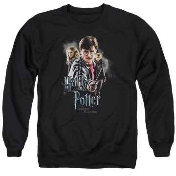 Harry Potter Deathly Hollows Cast Men's Crewneck Sweatshirt Men's Crewneck Sweatshirt Harry Potter   