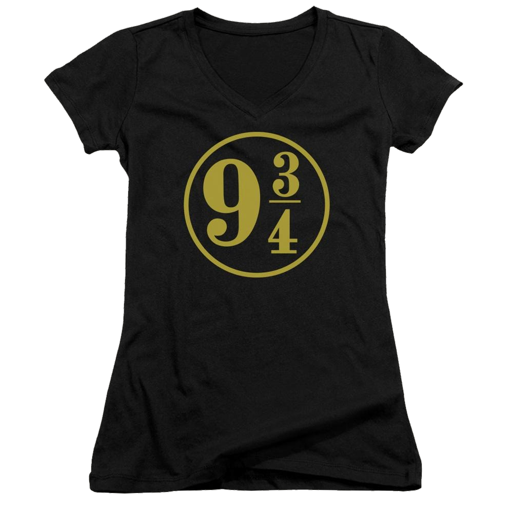 Harry Potter 9 3/4 Juniors V-Neck T-Shirt Juniors V-Neck T-Shirt Harry Potter   