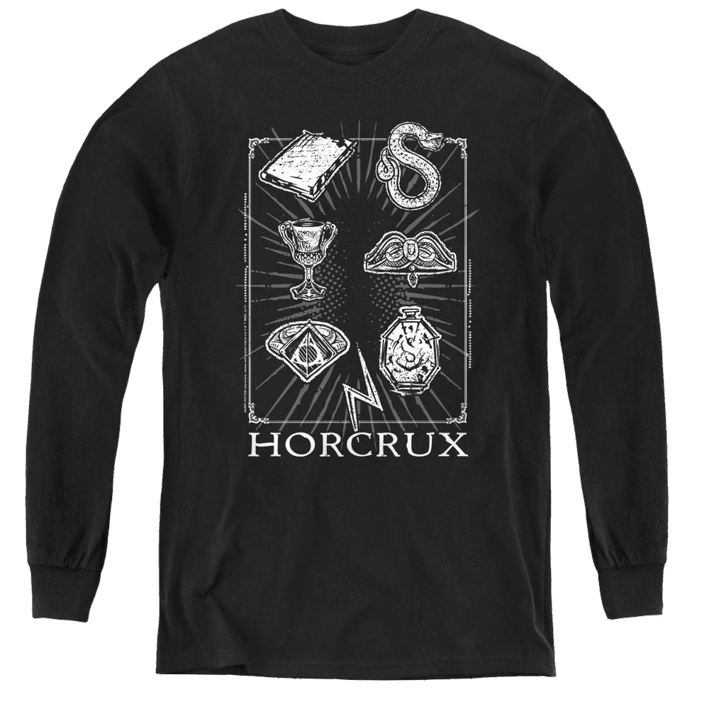 Harry Potter Horcrux Symbols - Youth Long Sleeve T-Shirt Youth Long Sleeve T-Shirt Harry Potter   