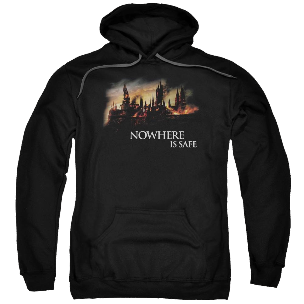 Harry Potter Burning Hogwarts Pullover Hoodie Pullover Hoodie Harry Potter   