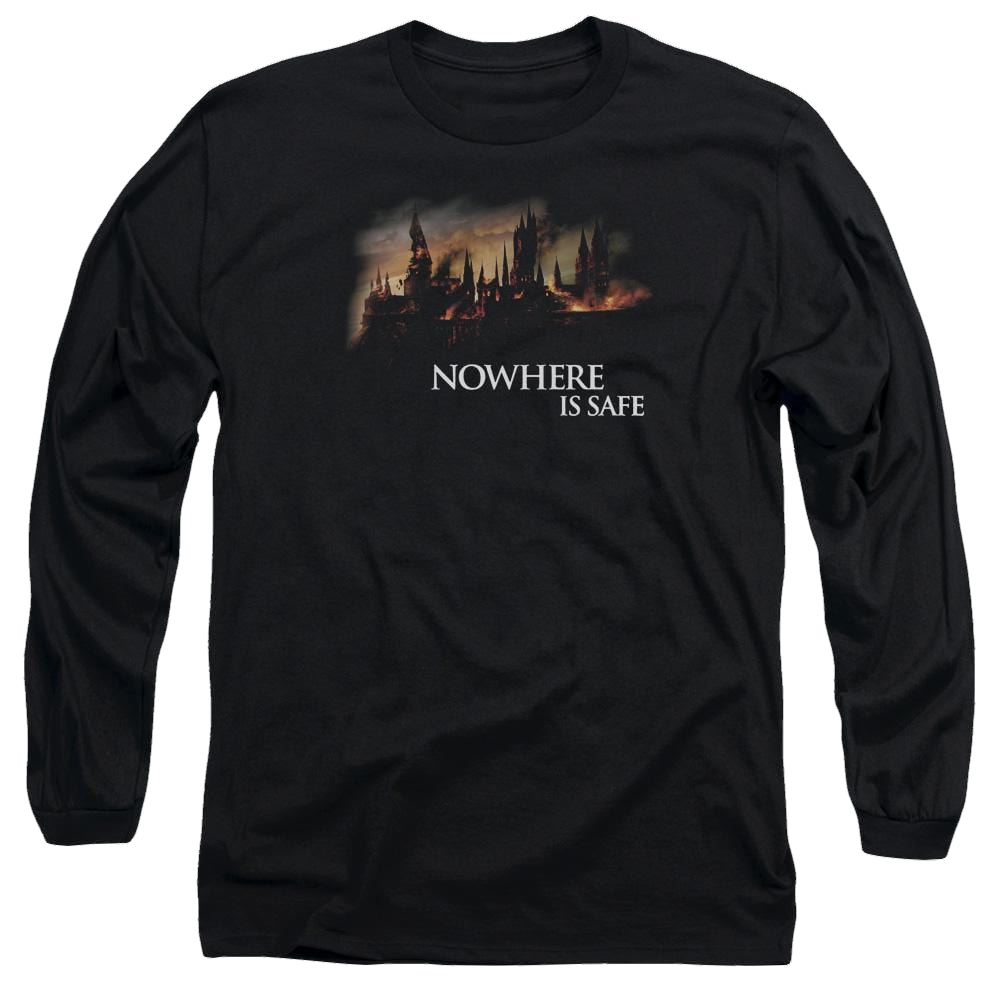 Harry Potter Burning Hogwarts Men's Long Sleeve T-Shirt Men's Long Sleeve T-Shirt Harry Potter   