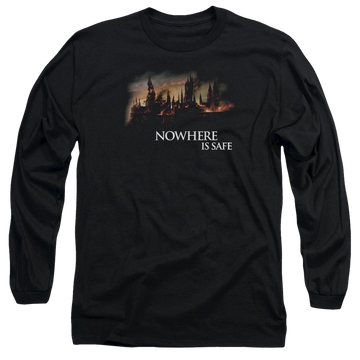 Harry Potter Burning Hogwarts Men's Long Sleeve T-Shirt Men's Long Sleeve T-Shirt Harry Potter   