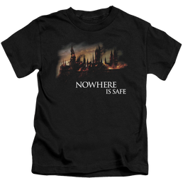 Harry Potter Burning Hogwarts - Kid's T-Shirt Kid's T-Shirt (Ages 4-7) Harry Potter   