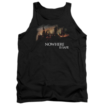 Harry Potter Burning Hogwarts Men's Tank Men's Tank Harry Potter   