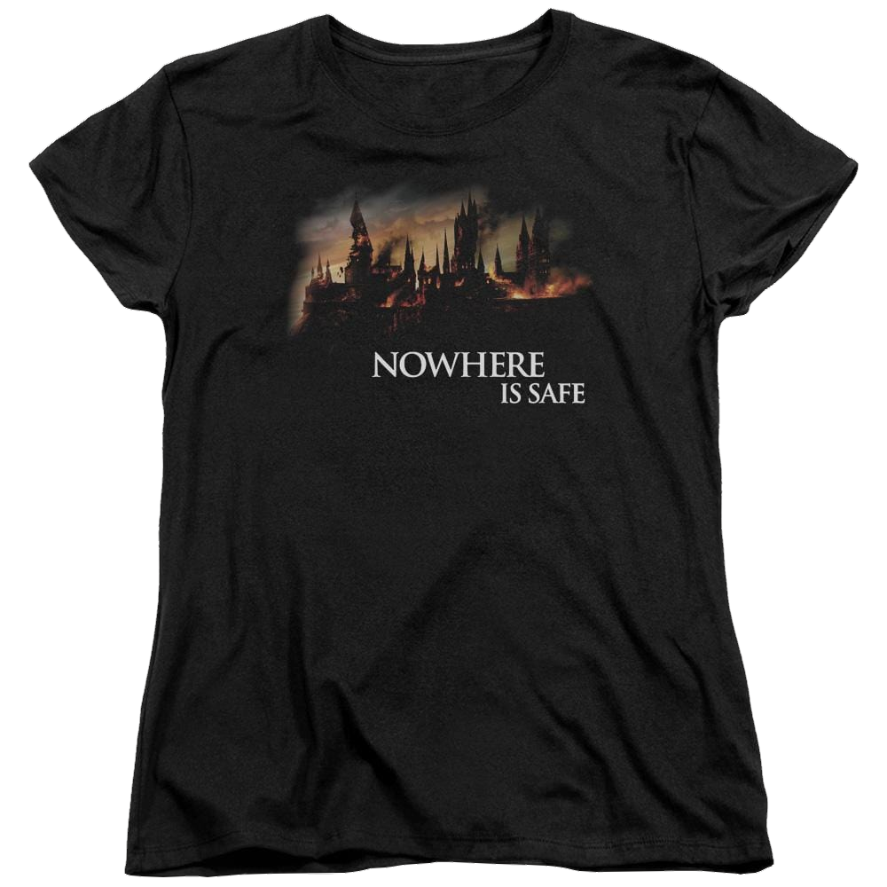 Harry Potter Burning Hogwarts Women's T-Shirt Women's T-Shirt Harry Potter   