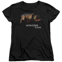 Harry Potter Burning Hogwarts Women's T-Shirt Women's T-Shirt Harry Potter   