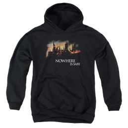 Harry Potter Burning Hogwarts - Youth Hoodie Youth Hoodie (Ages 8-12) Harry Potter   