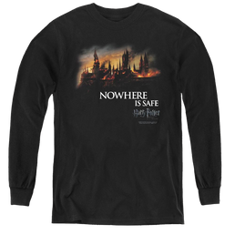 Harry Potter Burning Hogwarts - Youth Long Sleeve T-Shirt Youth Long Sleeve T-Shirt Harry Potter   