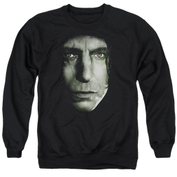 Harry Potter Snape Head Men's Crewneck Sweatshirt Men's Crewneck Sweatshirt Harry Potter   