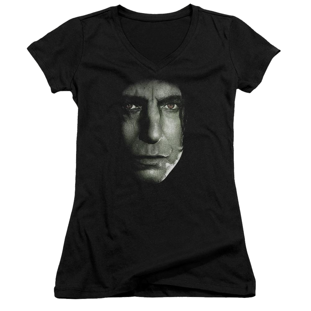 Harry Potter Snape Head Juniors V-Neck T-Shirt Juniors V-Neck T-Shirt Harry Potter   