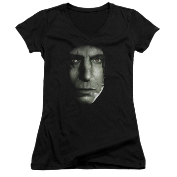Harry Potter Snape Head Juniors V-Neck T-Shirt Juniors V-Neck T-Shirt Harry Potter   