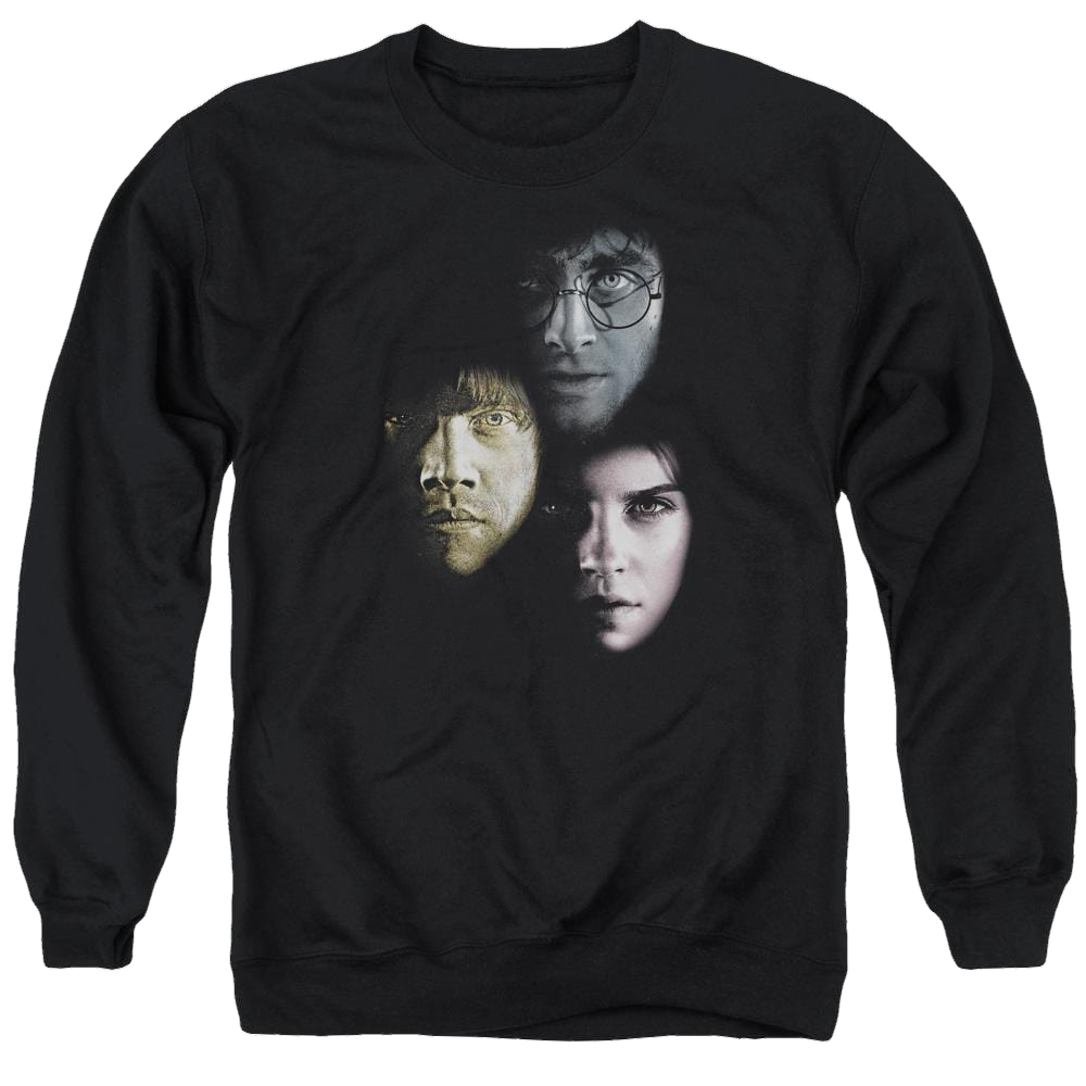 Harry Potter Hero Heads Men's Crewneck Sweatshirt Men's Crewneck Sweatshirt Harry Potter   