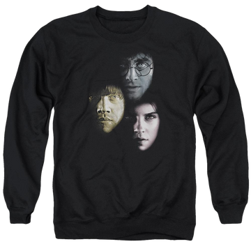 Harry Potter Hero Heads Men's Crewneck Sweatshirt Men's Crewneck Sweatshirt Harry Potter   