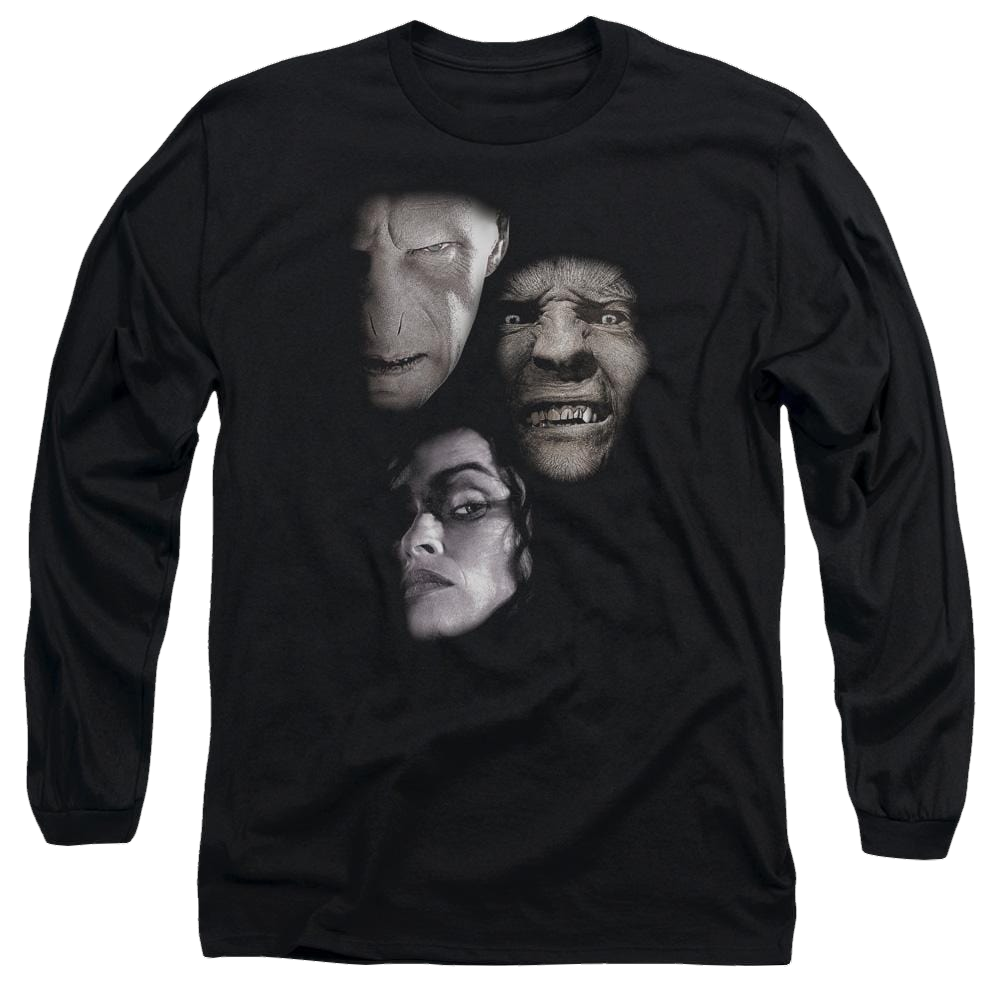 Harry Potter Villian Heads Men's Long Sleeve T-Shirt Men's Long Sleeve T-Shirt Harry Potter   