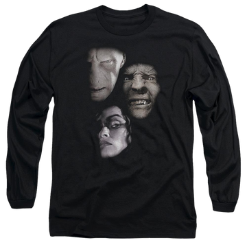 Harry Potter Villian Heads Men's Long Sleeve T-Shirt Men's Long Sleeve T-Shirt Harry Potter   