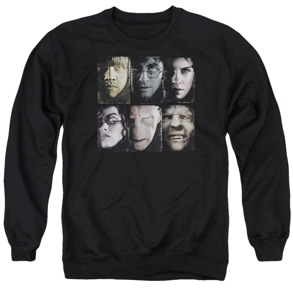 Harry Potter Horizontal Heads Men's Crewneck Sweatshirt Men's Crewneck Sweatshirt Harry Potter   