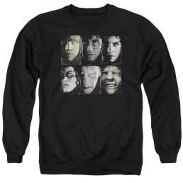 Harry Potter Horizontal Heads Men's Crewneck Sweatshirt Men's Crewneck Sweatshirt Harry Potter   