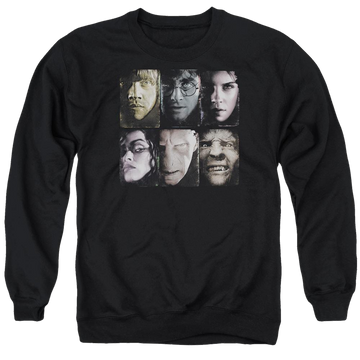 Harry Potter Horizontal Heads Men's Crewneck Sweatshirt Men's Crewneck Sweatshirt Harry Potter   
