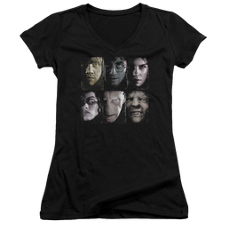 Harry Potter Horizontal Heads Juniors V-Neck T-Shirt Juniors V-Neck T-Shirt Harry Potter   