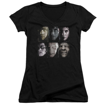 Harry Potter Horizontal Heads Juniors V-Neck T-Shirt Juniors V-Neck T-Shirt Harry Potter   