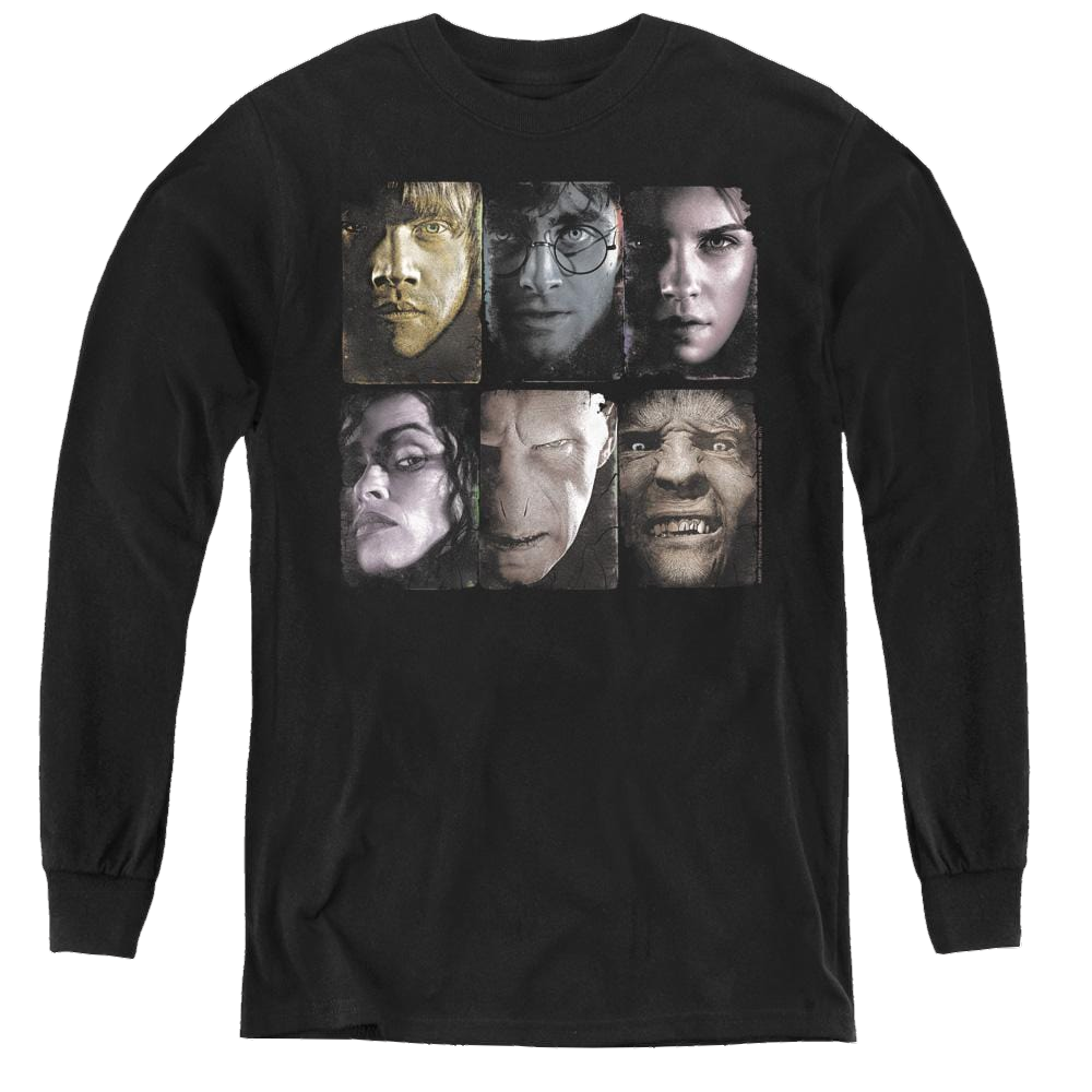 Harry Potter Horizontal Heads - Youth Long Sleeve T-Shirt Youth Long Sleeve T-Shirt Harry Potter   