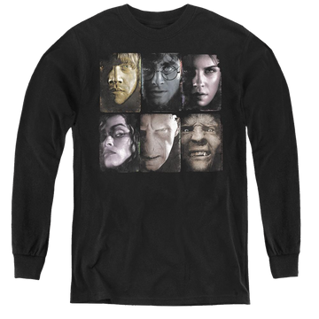 Harry Potter Horizontal Heads - Youth Long Sleeve T-Shirt Youth Long Sleeve T-Shirt Harry Potter   