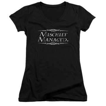 Harry Potter Mischief Managed Juniors V-Neck T-Shirt Juniors V-Neck T-Shirt Harry Potter   