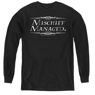Harry Potter Mischief Managed - Youth Long Sleeve T-Shirt Youth Long Sleeve T-Shirt Harry Potter   
