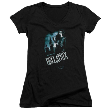 Harry Potter Bellatrix Full Body Juniors V-Neck T-Shirt Juniors V-Neck T-Shirt Harry Potter   