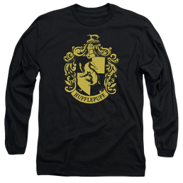 Harry Potter Hufflepuff Crest Men's Long Sleeve T-Shirt Men's Long Sleeve T-Shirt Harry Potter   