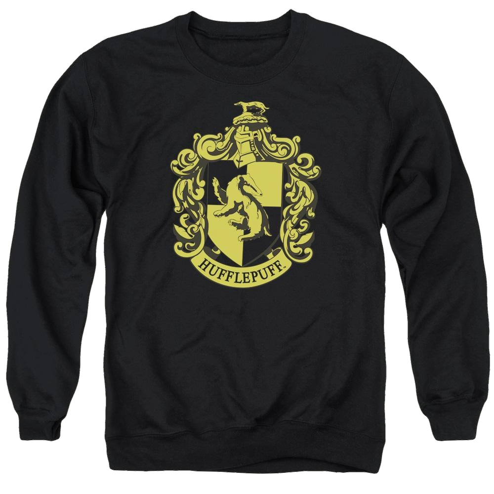 Harry Potter Hufflepuff Crest Men's Crewneck Sweatshirt Men's Crewneck Sweatshirt Harry Potter   