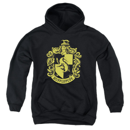 Harry Potter Hufflepuff Crest - Youth Hoodie Youth Hoodie (Ages 8-12) Harry Potter   