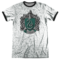 Harry Potter Slytherin Crest Men's Ringer T-Shirt Men's Ringer T-Shirt Harry Potter   