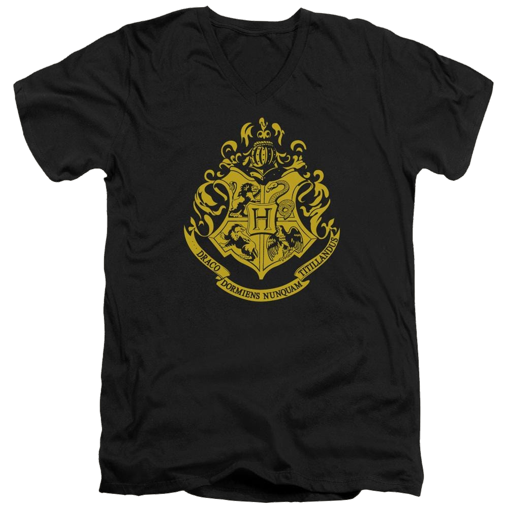 Harry Potter Hogwarts Crest Men's V-Neck T-Shirt Men's V-Neck T-Shirt Harry Potter   