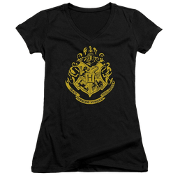 Harry Potter Hogwarts Crest Juniors V-Neck T-Shirt Juniors V-Neck T-Shirt Harry Potter   