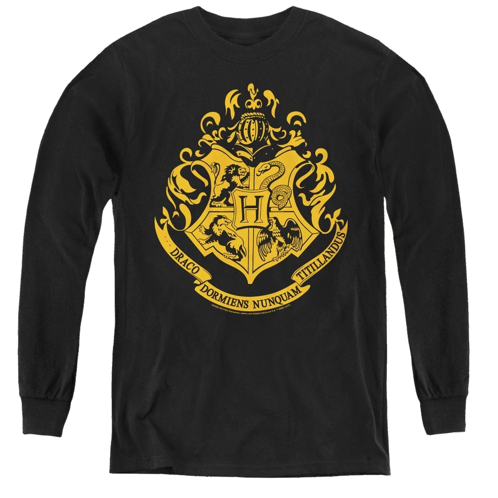 Harry Potter Hogwarts Crest - Youth Long Sleeve T-Shirt Youth Long Sleeve T-Shirt Harry Potter   