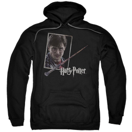 Harry Potter Harrys Wand Portrait Pullover Hoodie Pullover Hoodie Harry Potter   