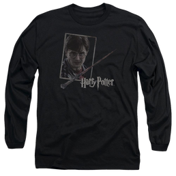 Harry Potter Harrys Wand Portrait Men's Long Sleeve T-Shirt Men's Long Sleeve T-Shirt Harry Potter   