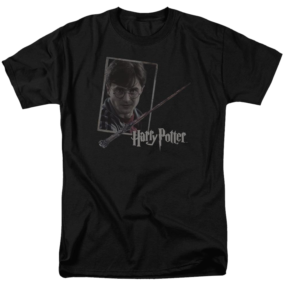 Harry Potter Harrys Wand Portrait Men's Regular Fit T-Shirt Men's Regular Fit T-Shirt Harry Potter   