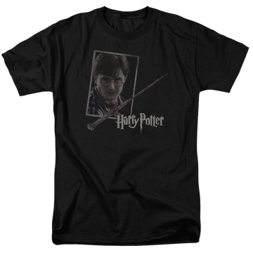 Harry Potter Harrys Wand Portrait Men's Regular Fit T-Shirt Men's Regular Fit T-Shirt Harry Potter   