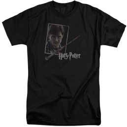 Harry Potter Harrys Wand Portrait Men's Tall Fit T-Shirt Men's Tall Fit T-Shirt Harry Potter   